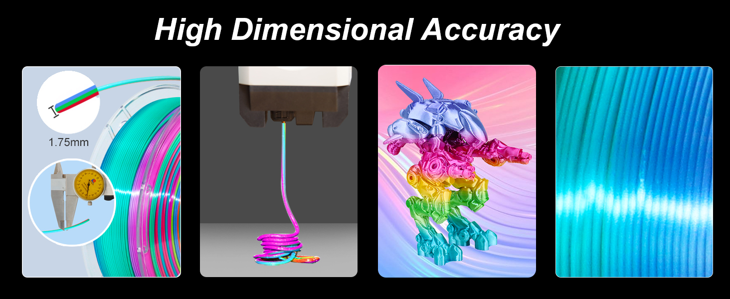 1.75 pla filament,pla filament 1.75mm,silk pla filament,3d printing filament,1kg pla filament