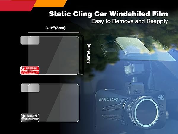 Static Cling Car Windshield Film (2 SETS)