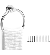 Cilee Polished Chrome Towel Ring for Bathroom,Bath Towel Ring, Bathroom Hardware Accessories,Hand...