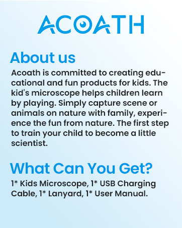 Acoath Microscope for Kids