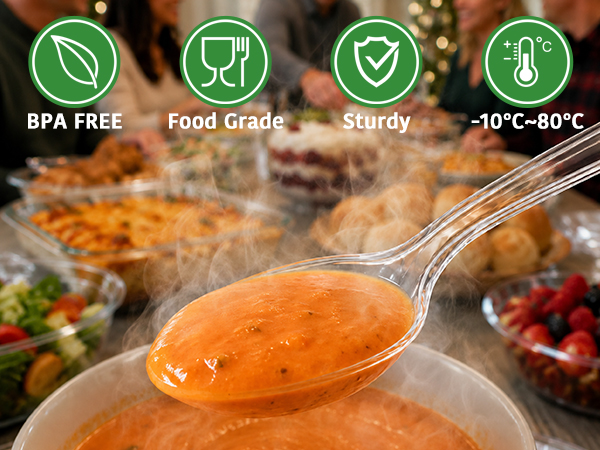 Heavy Duty Plastic Spoons &amp; Forks