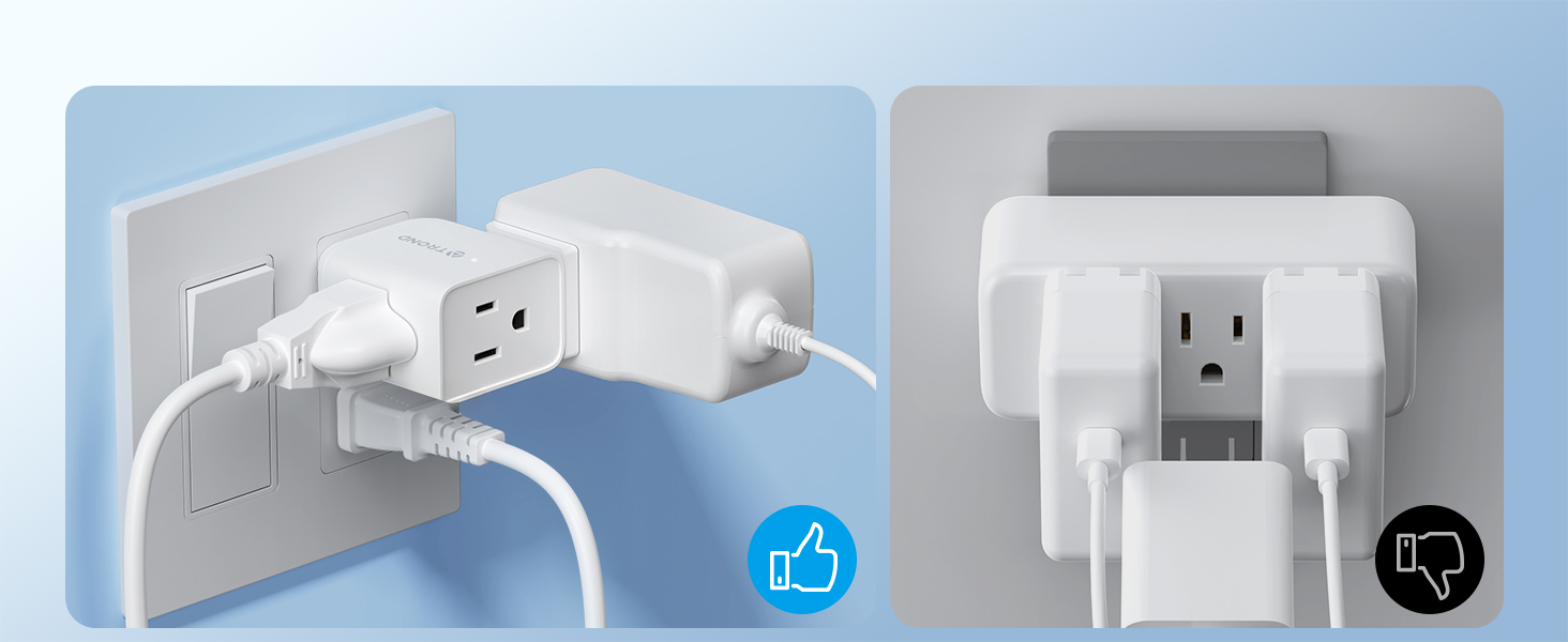 outlet extender 2 prong