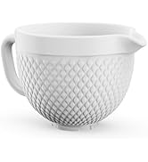 Ceramic Mixer Bowl For KitchenAid all 4.5-5 Quart Tilt-Head Stand Mixers, 5 qt Mixing Bowl For Ki...