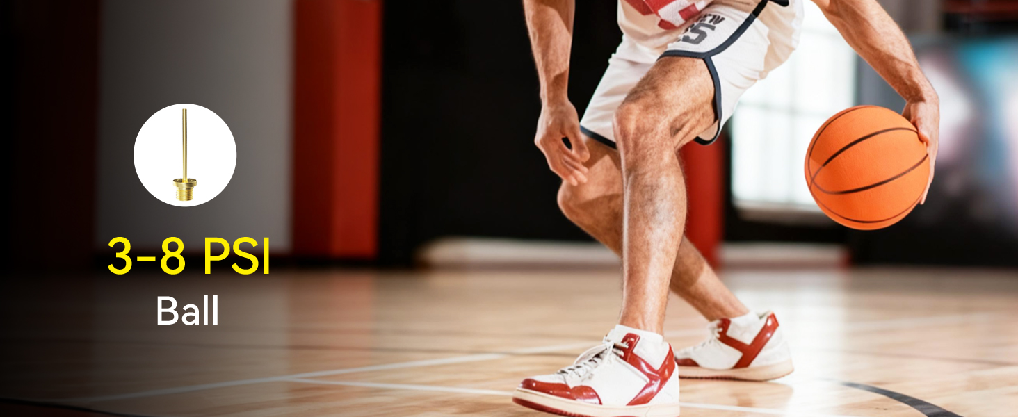 Portable Tire Inflator for Ball