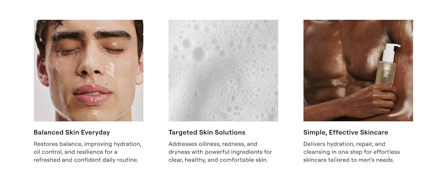 Balanced skin everyday, targeted skin solutions