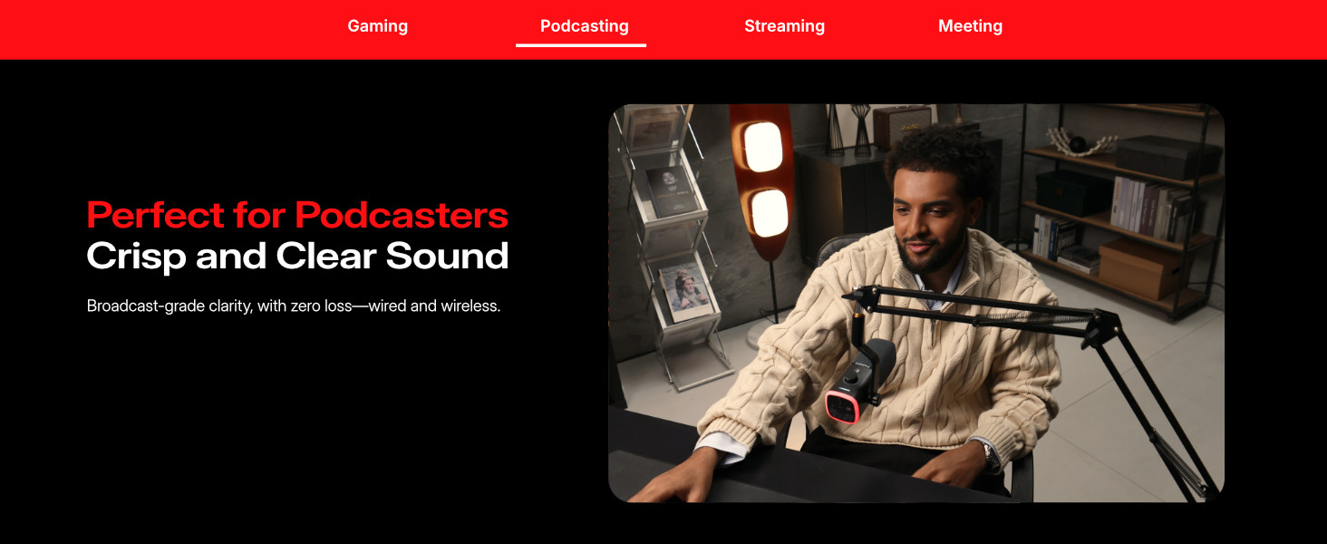 wireless microphone for podcasting