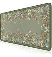 iCasso Desk Mat for Keyboard and Mouse,Large Keyboard Mat Non-Slip,Cute Desk Pad with Stitched Ed...