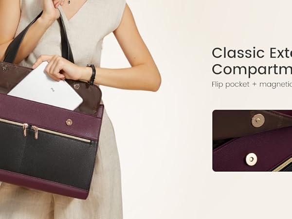 Comfortable tote bag with adjustable shoulder strap and structured base for stable daily carrying