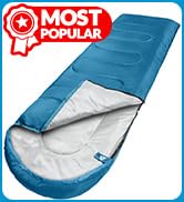 MEREZA 0 Degree Winter Sleeping Bag for Adults Kids with Pillow