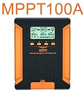 SolaMr 100A 180V MPPT Solar Charge Controller 12V/24V/36V/48V, LCD Screen Solar Panel Controller ...