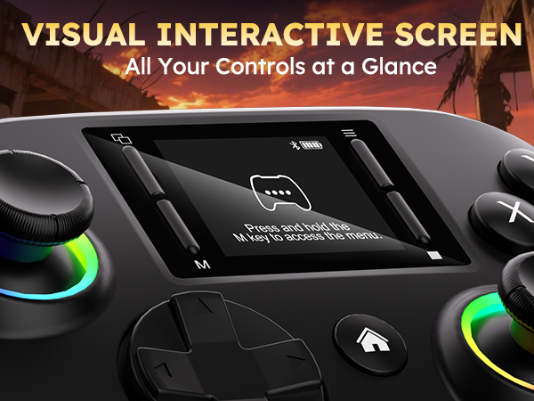 This PS4 controller with display helps gamers check settings instantly without confusion.