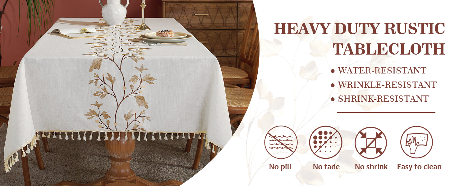 Heavy duty tablecloth
