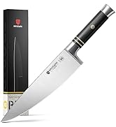 BRODARK Chef Knife, 8 Inch Pro Kitchen Knife with Sheath, Japanese AUS-10 Stainless Steel Sharp C...