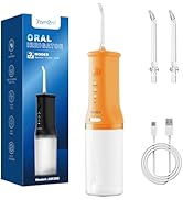 7AM2M Portable Water Flosser Cordless, Water Flosser for Teeth with 3 Modes and 2 Jet Tips, USB C...