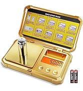 GRAM PRES Digital Pocket Gram Scale 300g x 0.01g Accuracy, Small Mini High Precision Gold Scale D...