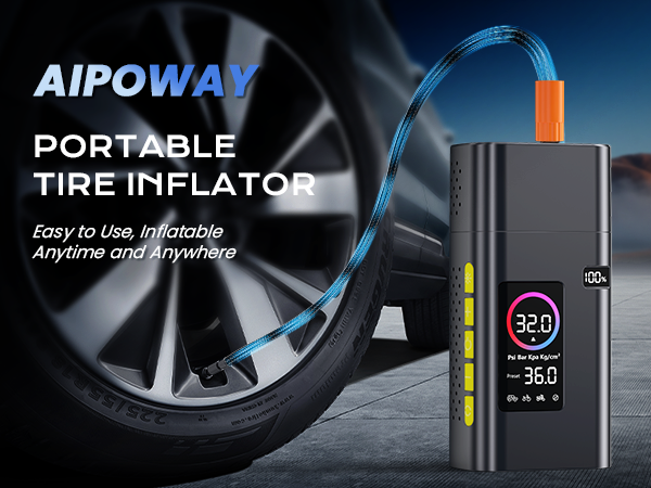 tire inflator portable air compressor cordless compact rechargeable pump for car tires 110v