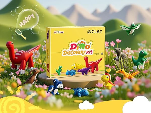 ARTPAR Air Dry Clay Dinoausr Kit