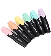 ZEYAR Aesthetic Highlighter Pen, Chisel Tip Marker Pen, AP Certified, Assorted Colors, Water Base...