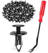 GOOACC 100PCS Nylon Bumper Fastener Rivet Clips for GM 21030249 for Ford N807389S,1PC Bonus Faste...