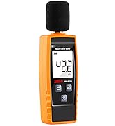 Decibel Meter Sound Level Reader 30-130dB(A), Hand-held Sound Noise Meter with Backlight Alarm, D...