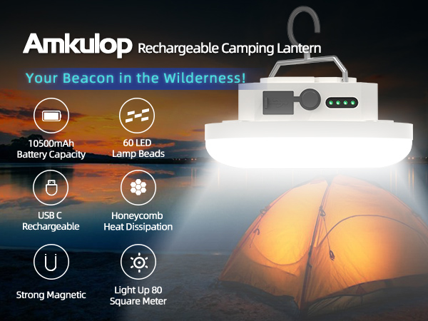 Rechargeable Camping Tent Light