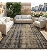 MontVoo Outdoor Rug Waterproof 5x8 ft Outdoor Carpet Patio Rug Mat Reversible RV Camping Rug Plas...