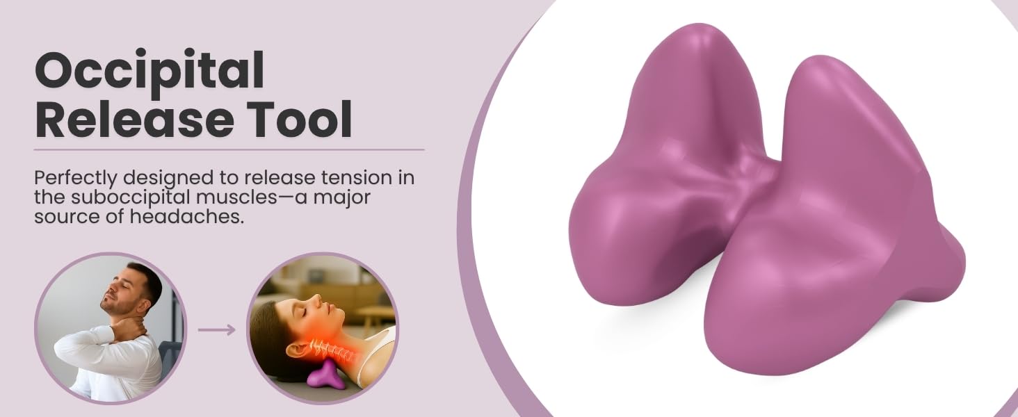 neck massager for pain relief deep tissue stretcher traction trigger point tool cervical device