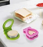 Sandwich Cutter and Sealer,2-Pack Sandwich Cutter for Kids Lunch - Stainless Steel Crust Remover ...