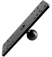 WINDFRD Aluminum Fish Finder Mounting Plate with 1" / B Size Ball for Garmin, Lowrance and More M...