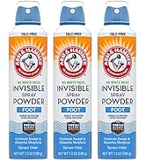 Arm &amp; Hammer Invisible Foot Powder Spray, Clear Talc-Free Foot Odor &amp; Sweat Control, Foot Spray O...