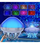 AVEKI Jellyfish Ocean Projector Night Light, 8 Color Kids Night Light with Remote, Wave Projectio...