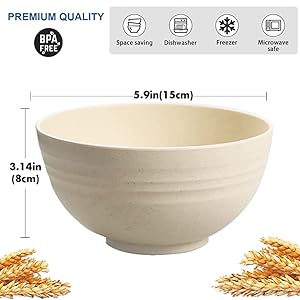 8 PACK Wheat Straw Plates