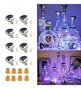 Solar Wine Bottle Lights Outdoor, Cork Lights for Wine Bottles Waterproof, Fairy Lights Solar for...