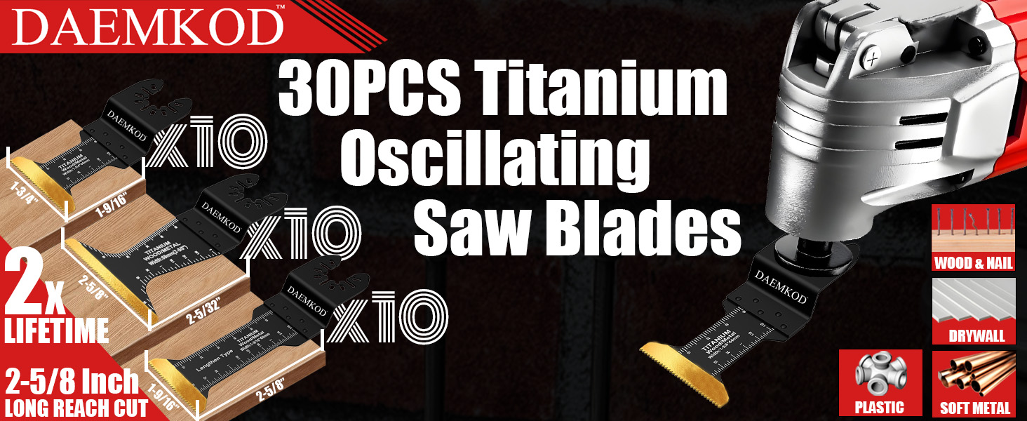 Titanium Oscillating Tool Blades Metal Cutting