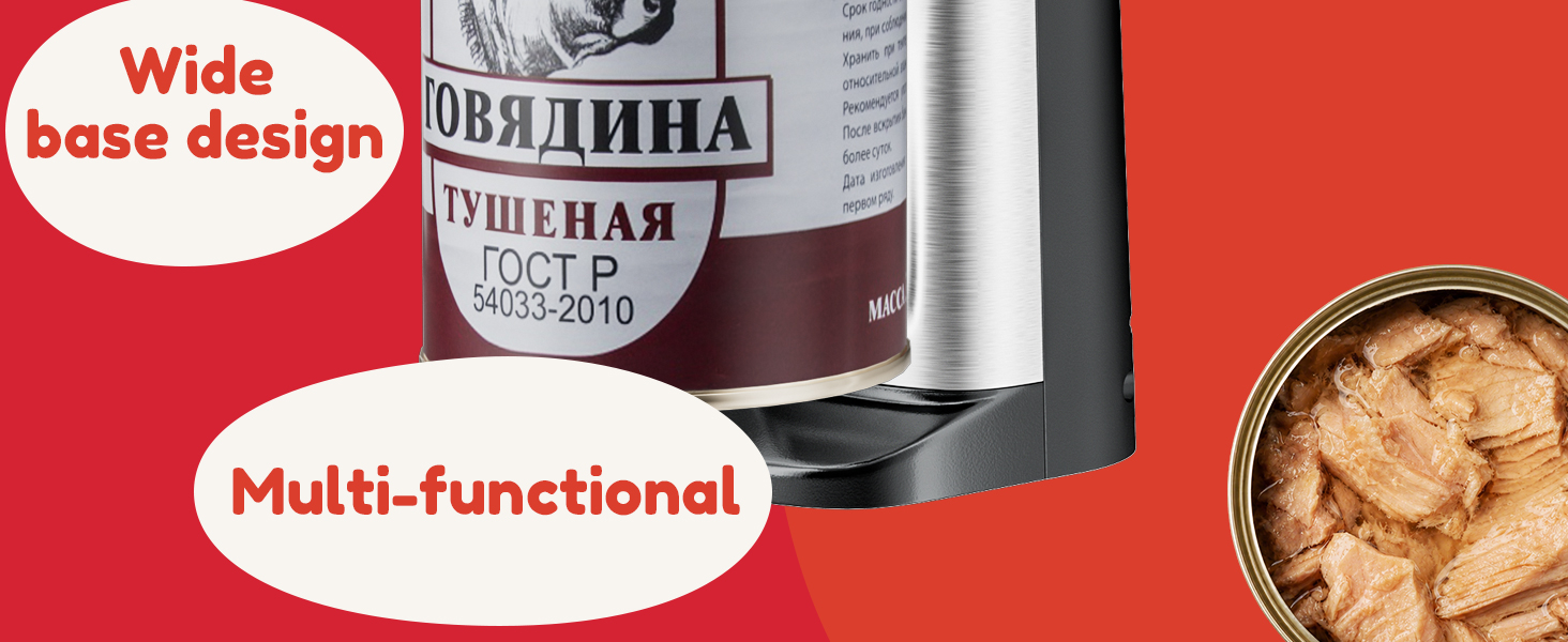 NK-0683 Davivy multifunctional electric can opener with stable wide base