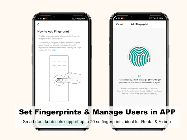 Biometric Thumbprint Door Locks