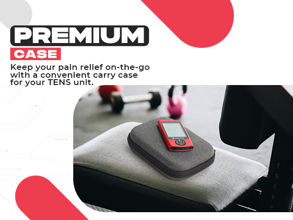 tens unit ems pms electric pulse massager portable shock shoulder back pain relief electrode pad