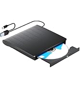 juwuoi External CD/DVD Drive for Laptop PC CD DVD Player USB 3.0 Portable Optical Drive CD Burner...