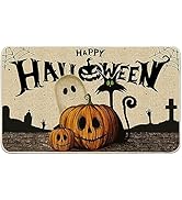 cusugbaso Halloween Door Mat 17x29 Inch, Halloween Welcome Mats - Happy Halloween Decor Farmhouse...