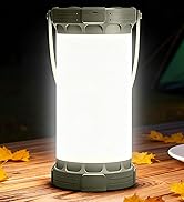 Glocusent 22 Modes Camping String Lights, 12 Ambient String Lights &amp; 10 RGB Lantern, 130 LEDs Rec...