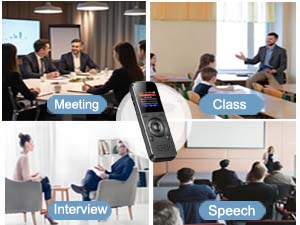 128GB Portable Voice Recorder