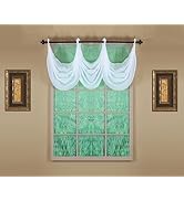 Today's Curtain, Emelia Grommet Sheer Valance Waterfall 25