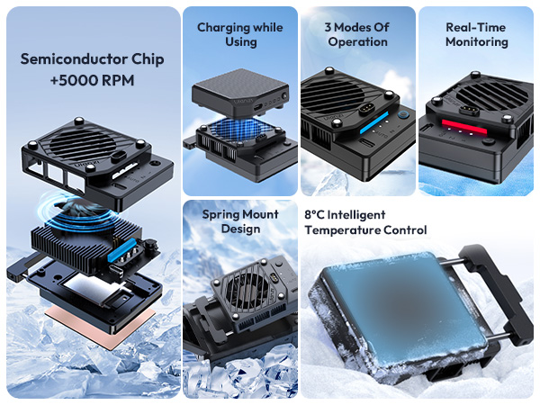 suction cup camera cooling camera small fans camera rechargeable cooling fan camera cooling fan