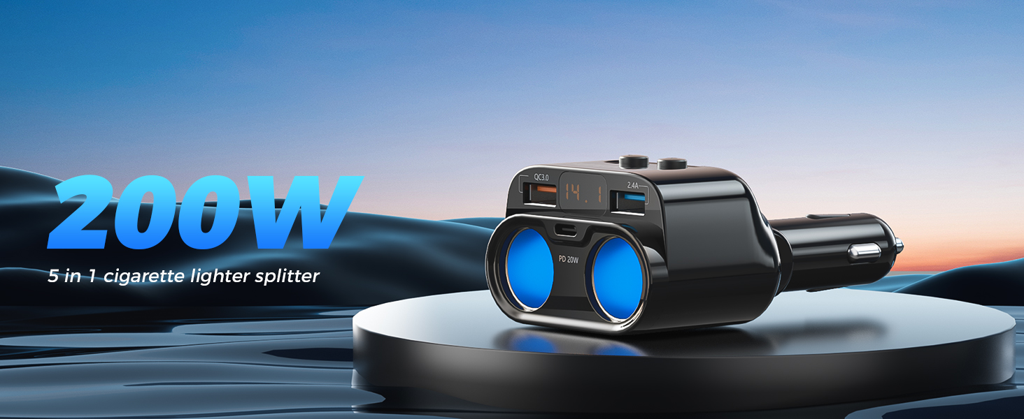 Cigarette Lighter Splitter