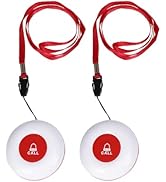 Topvico Wireless Caregiver Pager Call Button for Elderly, Senior Fall Alert Devices, Disable Help...