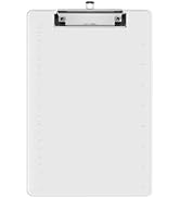 Macroclo Small Clipboards, Clear Clip Board for Classroom, Students, Kid, A5 Plastic Mini Clipboa...