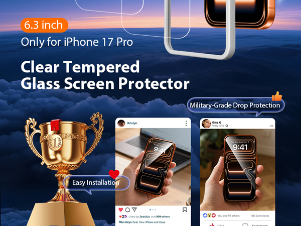 iPhone 17 pro screen protector