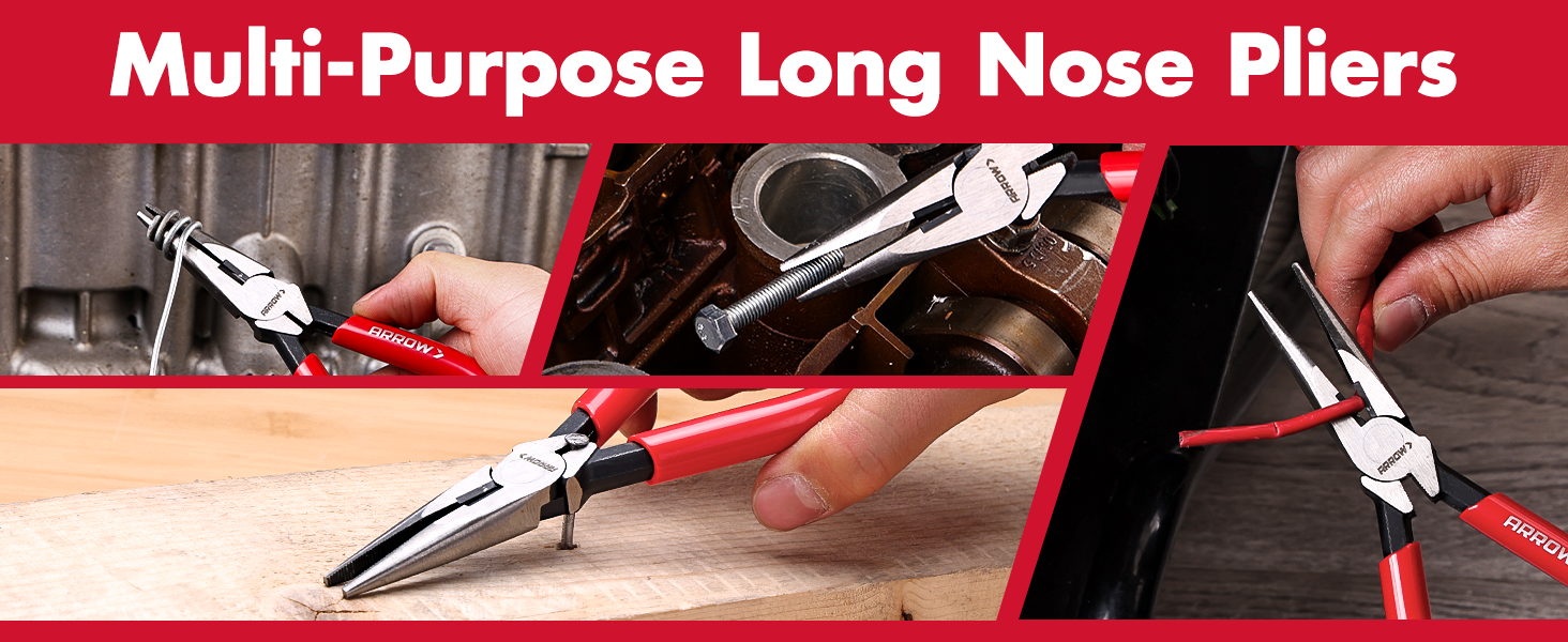 AHT03001AZ ARROW 6IN LONG NOSE PLIERS