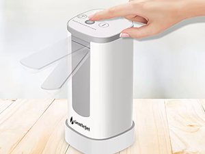 Press the fingerprint button