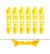 DOWELL Hanging Bubble Line Level Mini Spirit Line Level 6-Pack for Building Trades Bricklaying Ti...